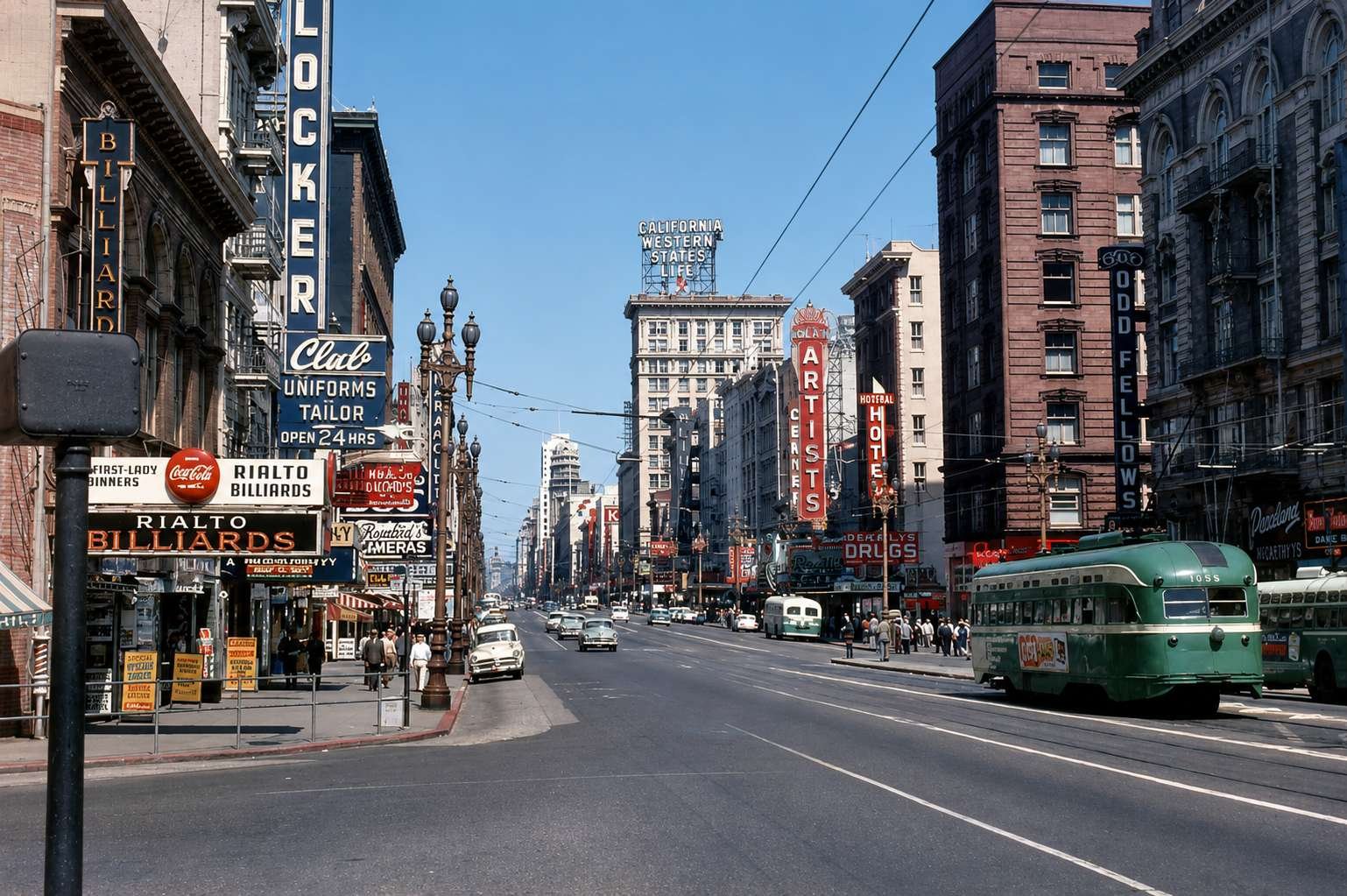 Сан-Франциско, 1967 год.
Так выглядят обычные кварталы города, где не тусуются хиппи.