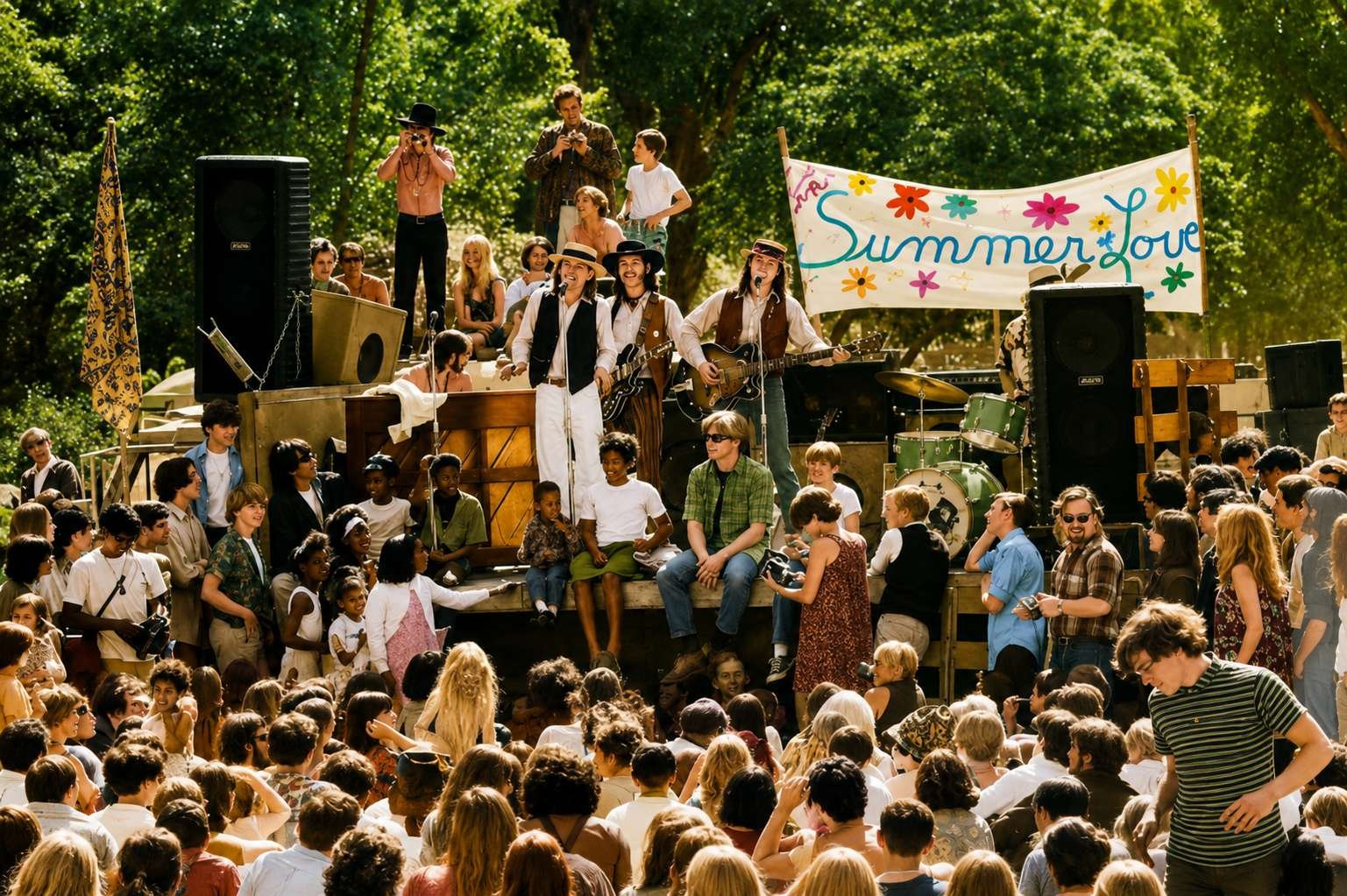 «Лето любви» (англ. The Summer of Love).
Лето 1967 года, когда в квартале Сан-Франциско под названием Хейт-Эшбери собралось около ста тысяч хиппи