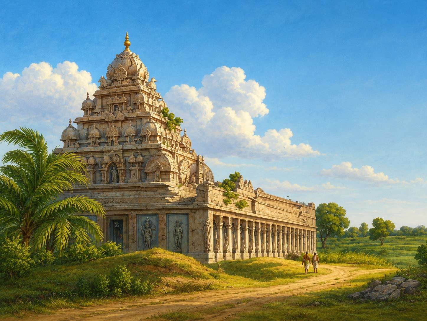 Канчипурам. Южная Индия, штат Тамил Наду.