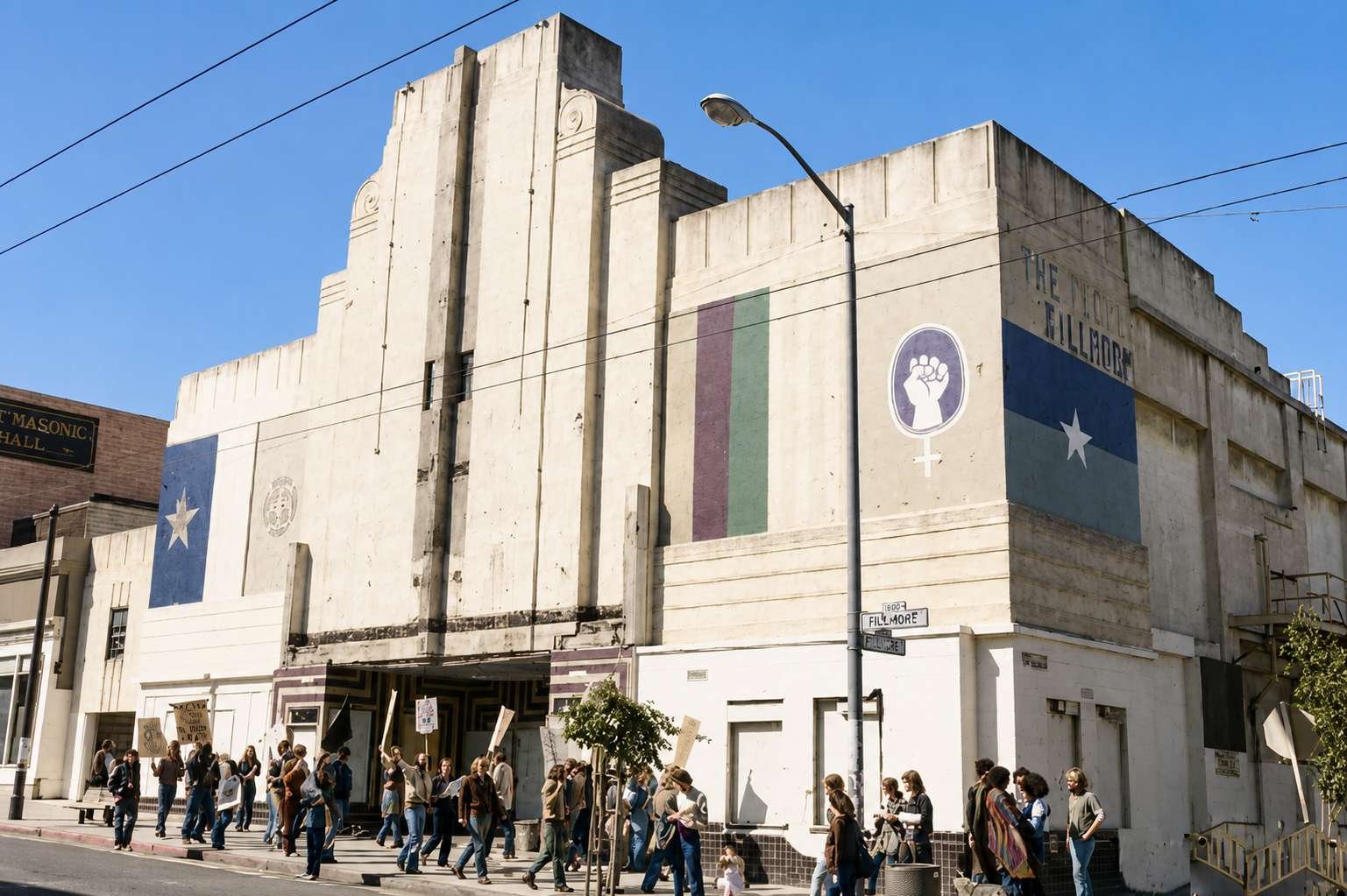 Кинотеатр Хейт переделанный под «Straight Theater», Сан-Франциско, 1967г.